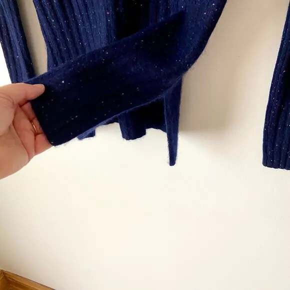 Something Navy Blue Cashmere Sweater Size XS