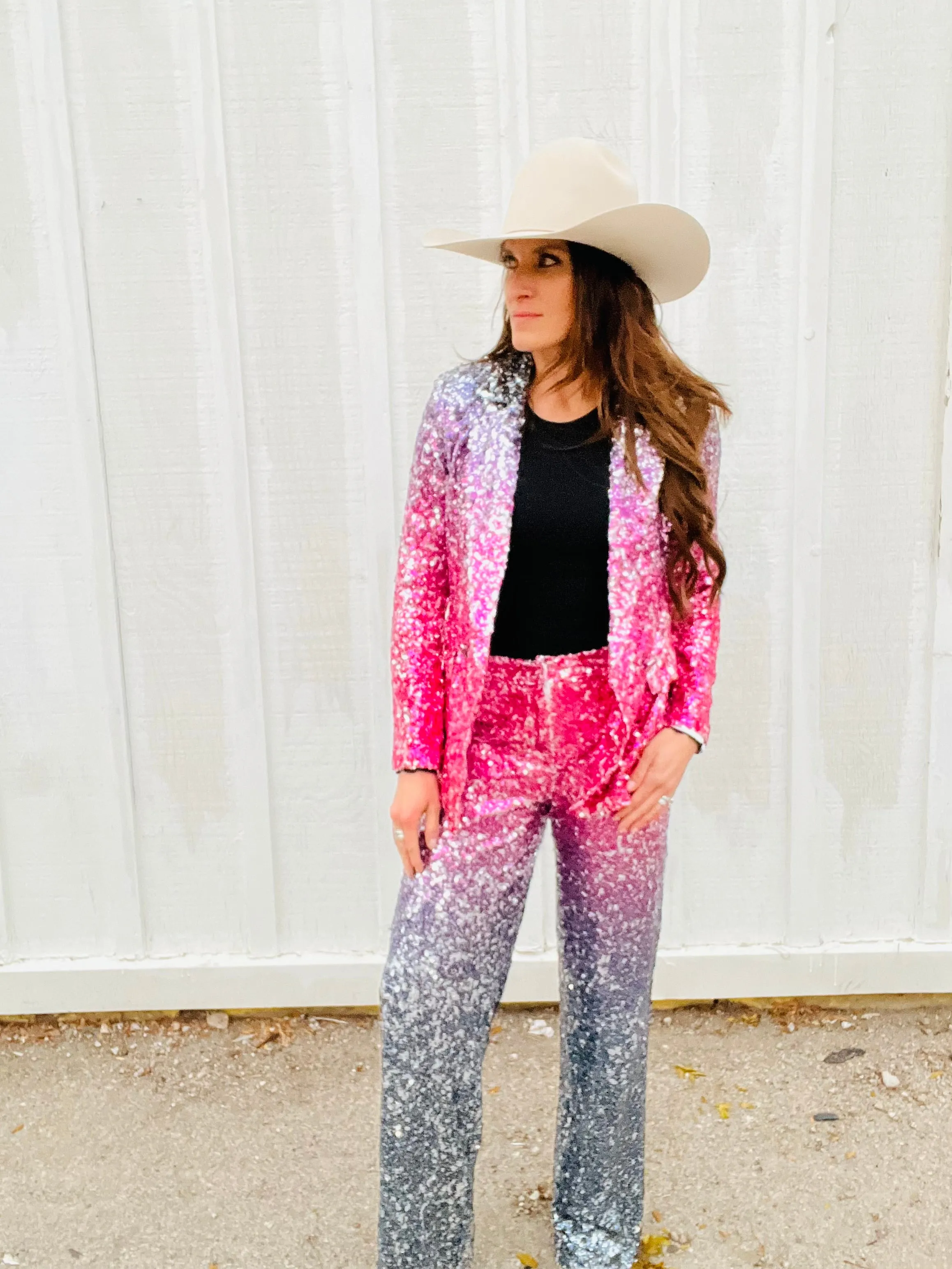 Sparkle Ombre Suit