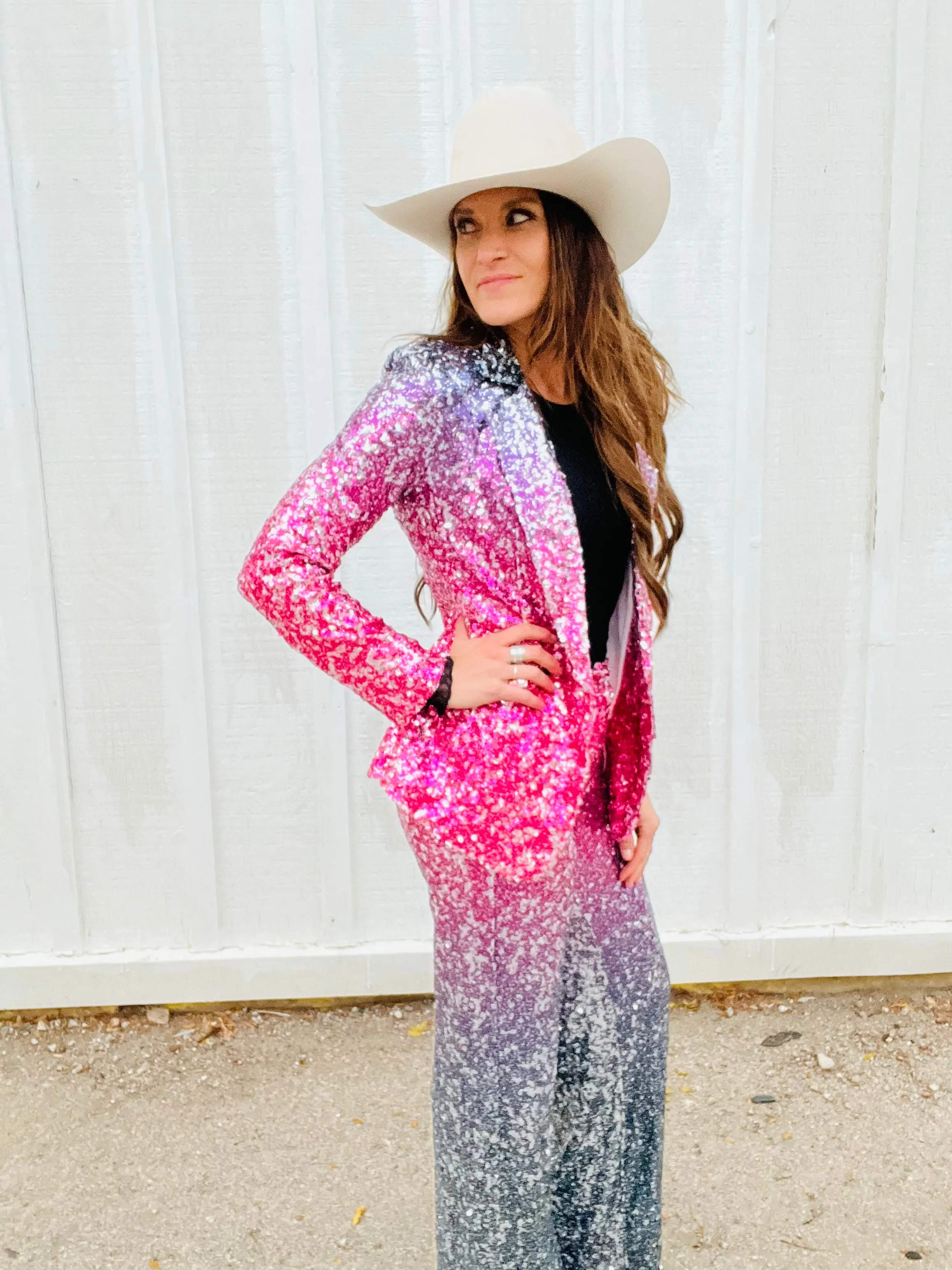 Sparkle Ombre Suit