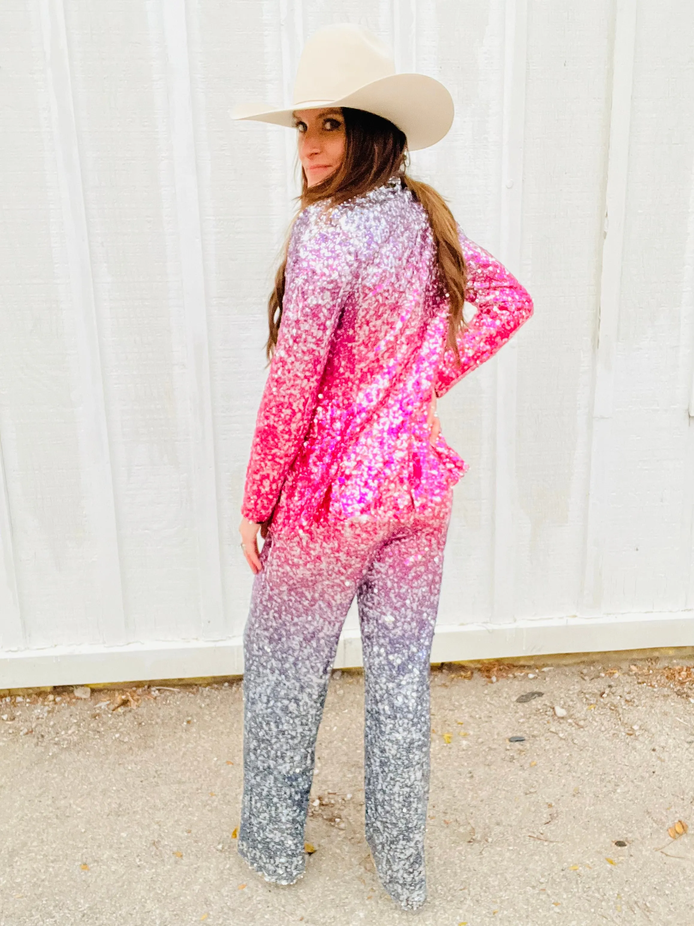 Sparkle Ombre Suit