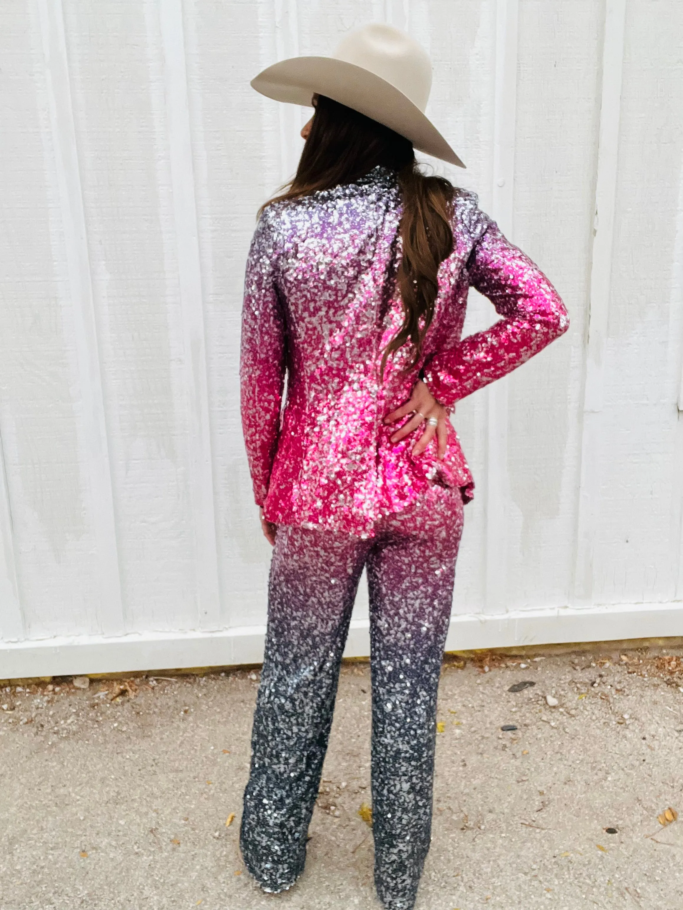 Sparkle Ombre Suit