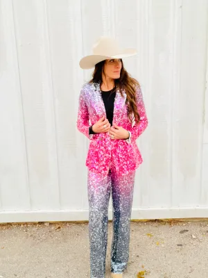 Sparkle Ombre Suit
