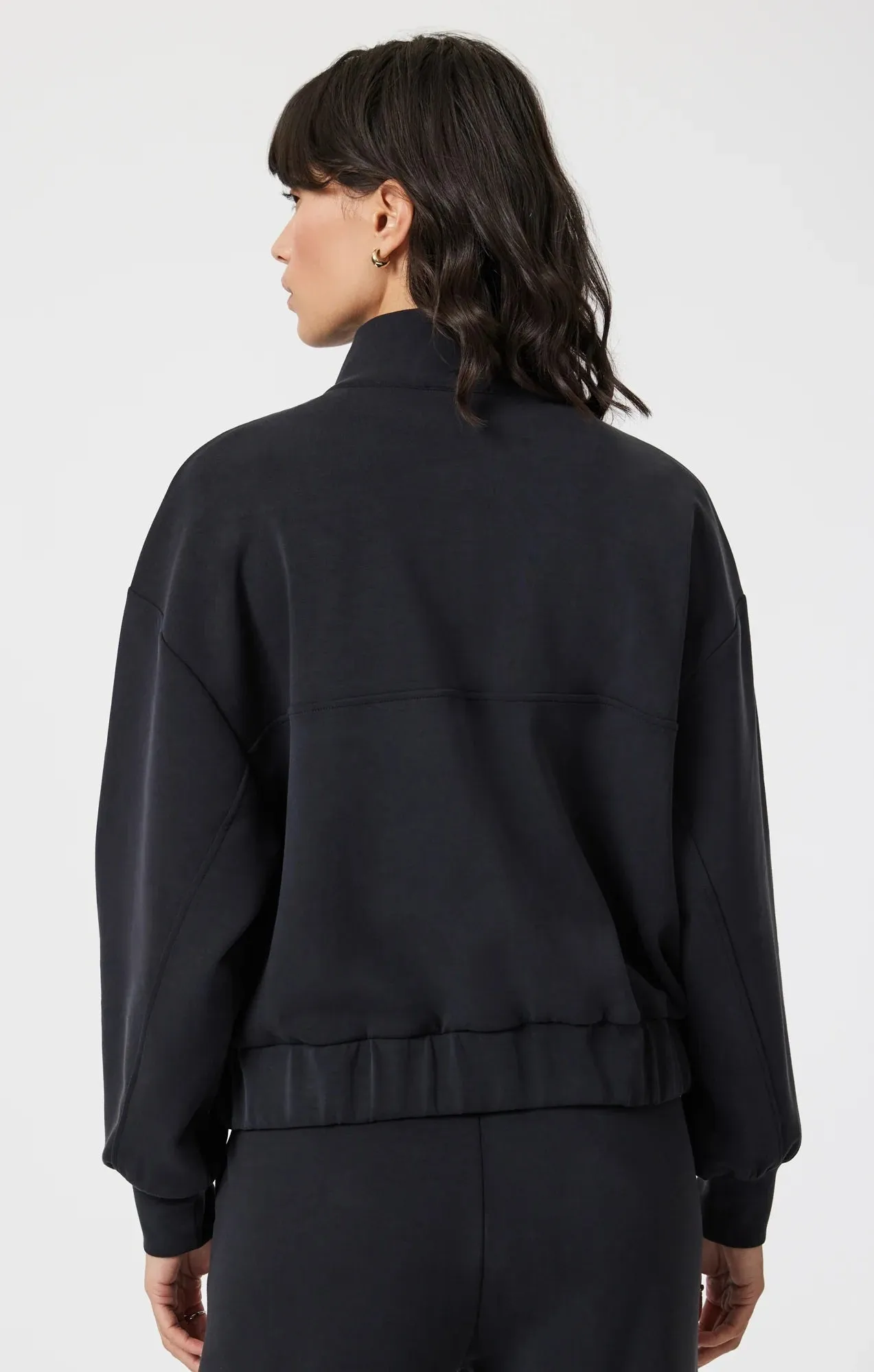 Sporty Luxe Tencel™ Full Zip Sweatshirt
