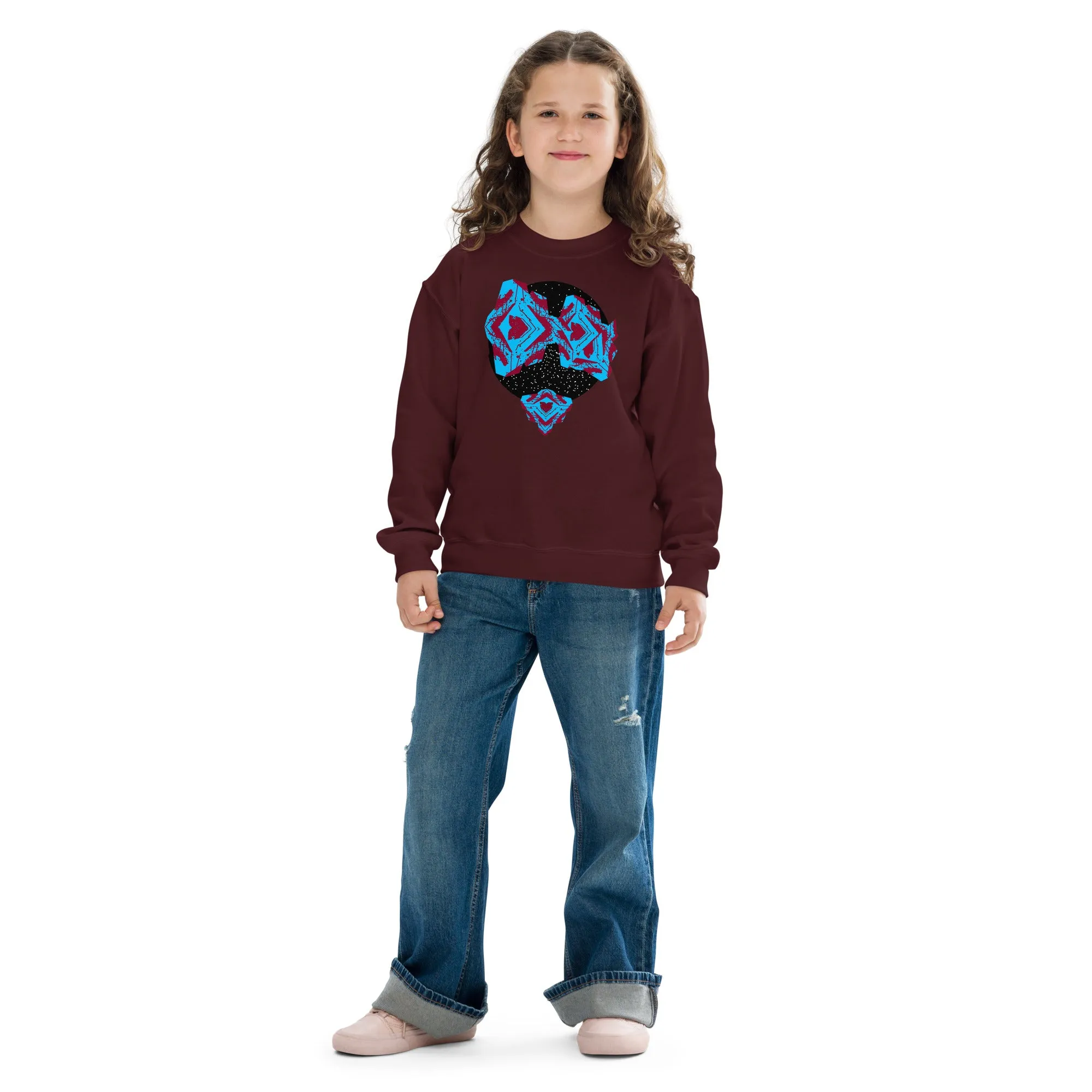 Stargazer Youth Maroon crewneck sweatshirt