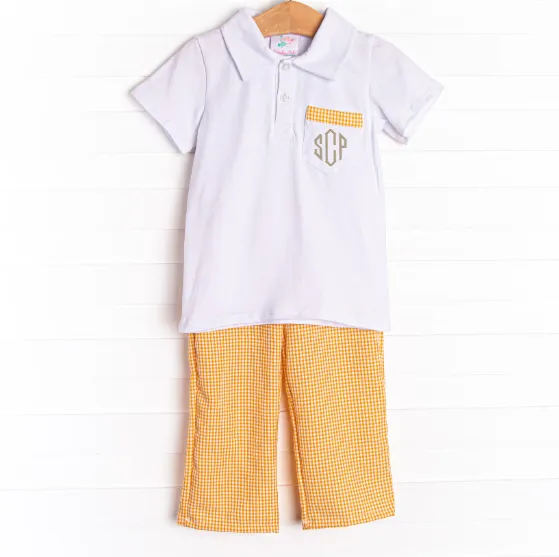 Stay Golden Pant Set, Orange