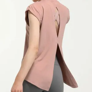 Stown Temperament Quick Drying Sportswear T-shirt - Fashion Yoga Vest for Women, Sexy Back Top, Fitness Suit Female