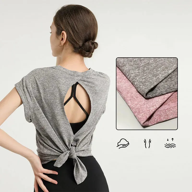 Stown Temperament Quick Drying Sportswear T-shirt - Fashion Yoga Vest for Women, Sexy Back Top, Fitness Suit Female