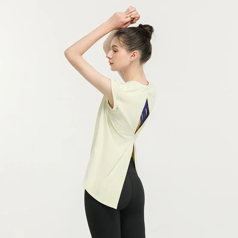 Stown Temperament Quick Drying Sportswear T-shirt - Fashion Yoga Vest for Women, Sexy Back Top, Fitness Suit Female