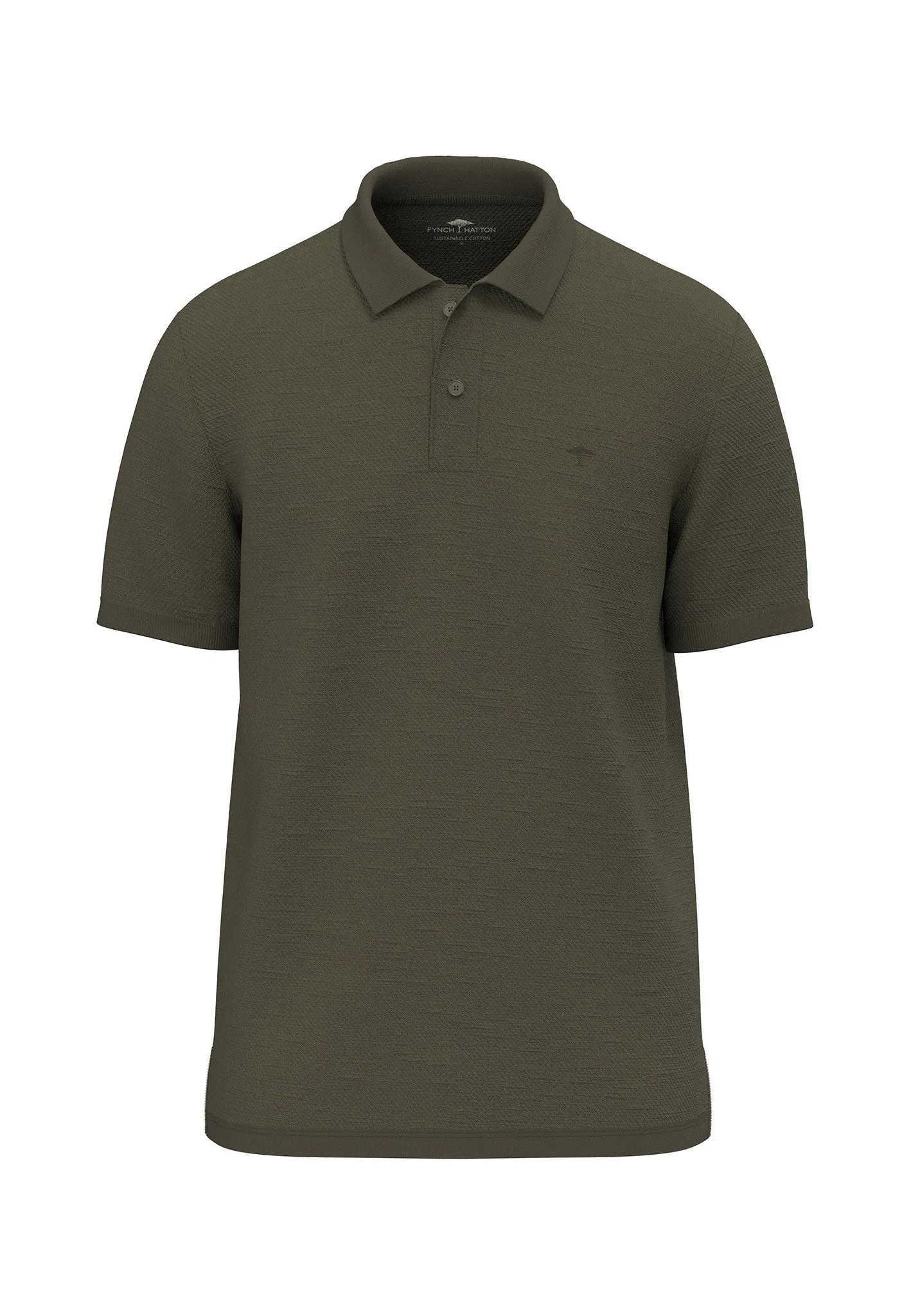 Strick Poloshirt aus Baumwolle mit Logo Detail