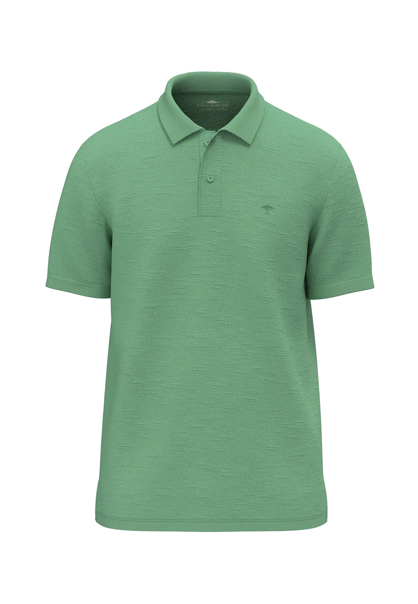 Strick Poloshirt aus Baumwolle mit Logo Detail