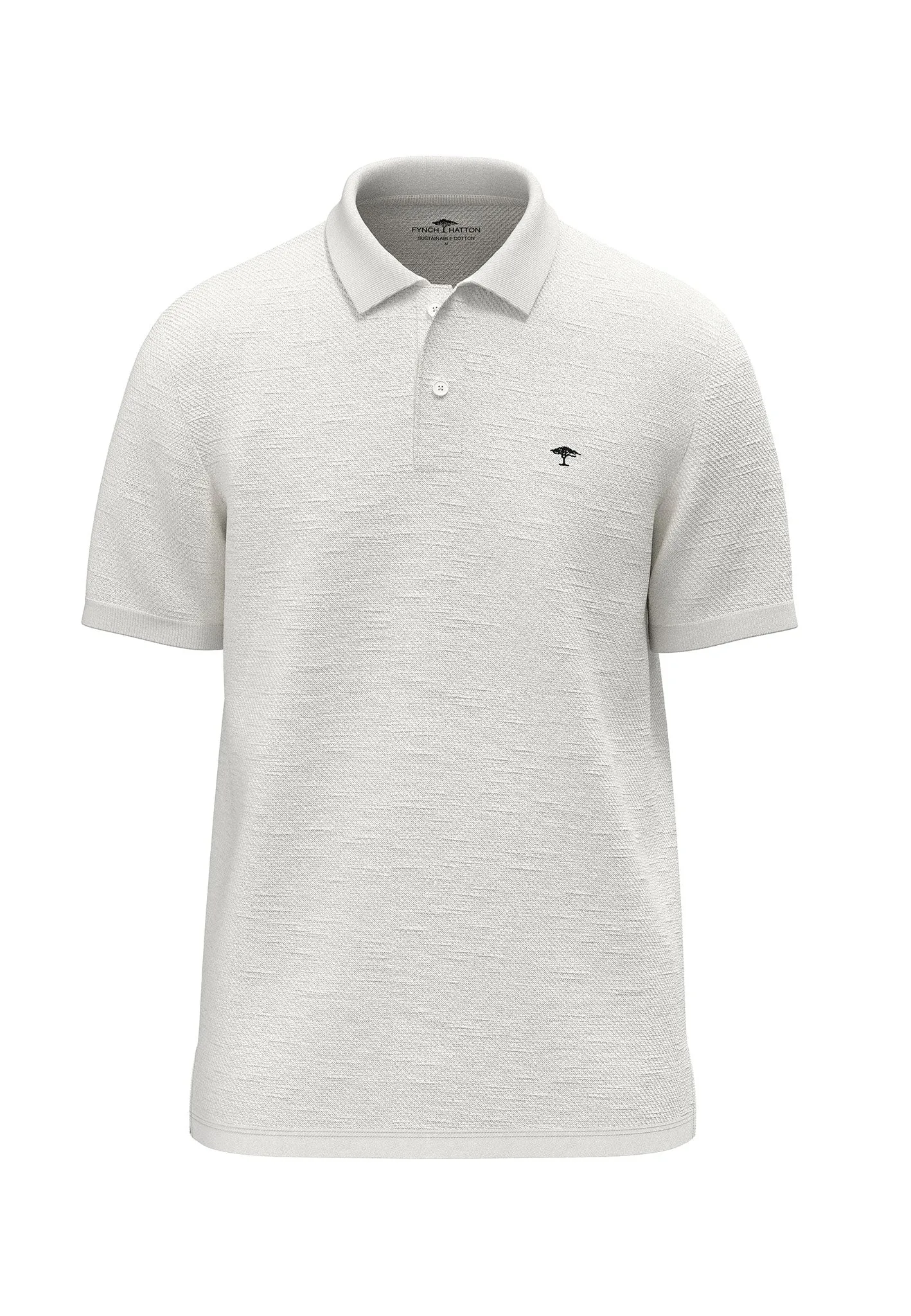 Strick Poloshirt aus Baumwolle mit Logo Detail