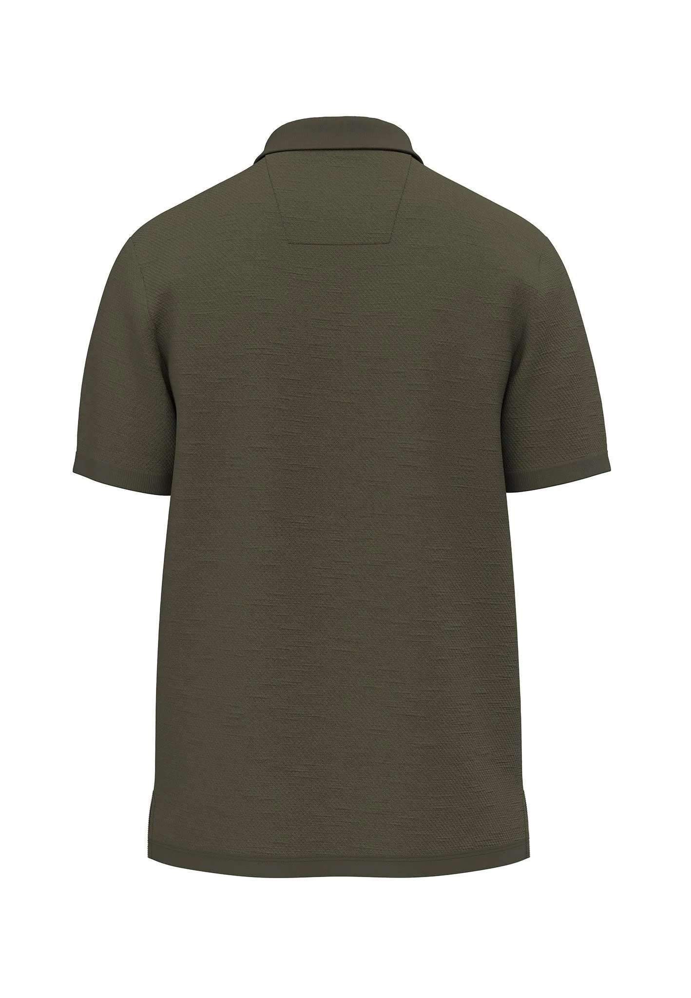 Strick Poloshirt aus Baumwolle mit Logo Detail