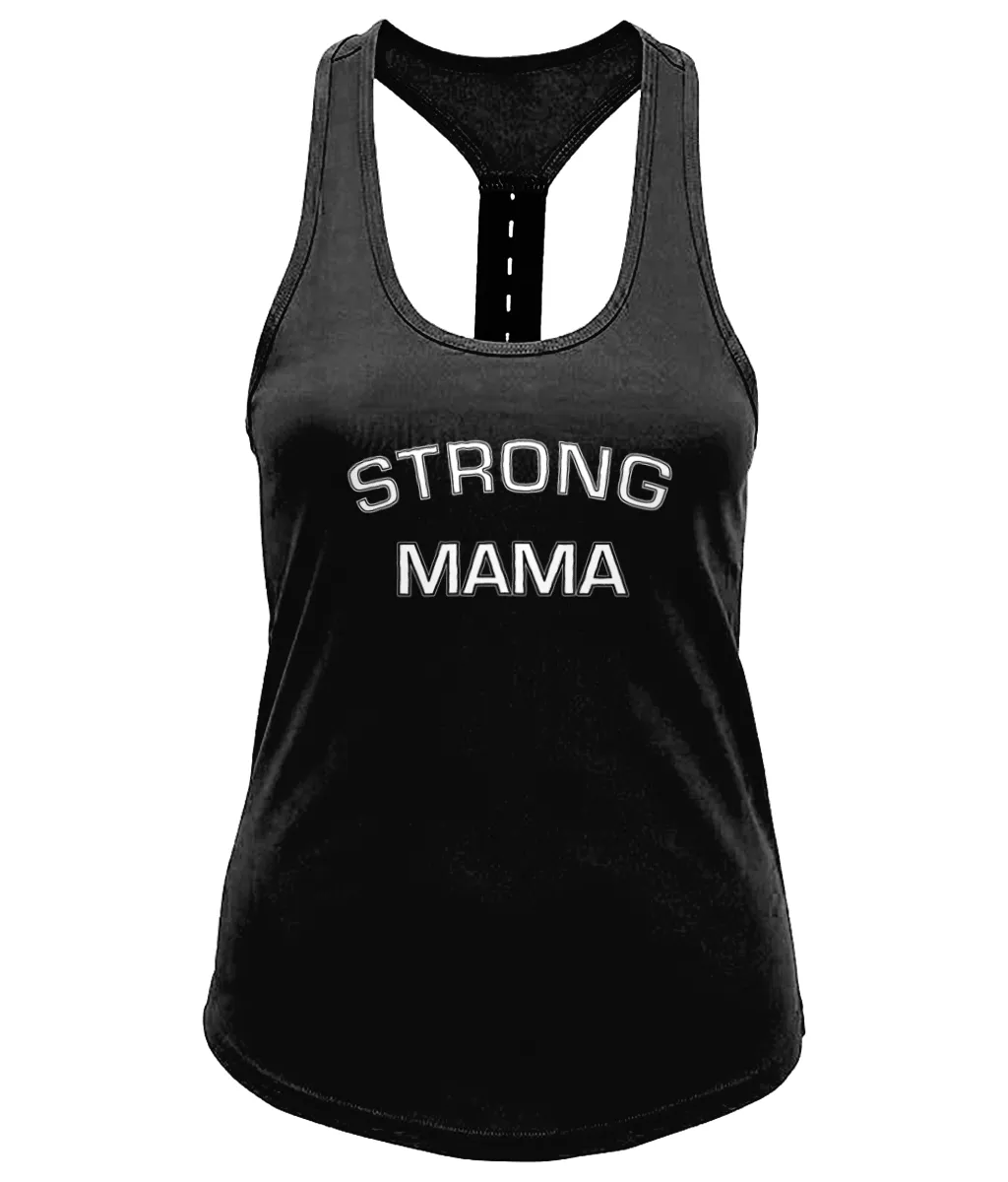 Strong Mama Ladies Performance Strap Back Gym Vest