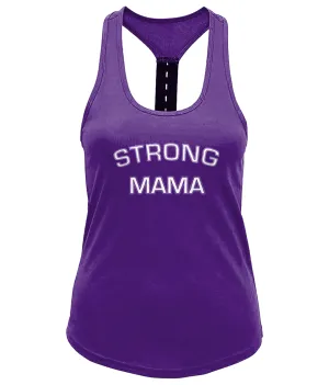 Strong Mama Ladies Performance Strap Back Gym Vest