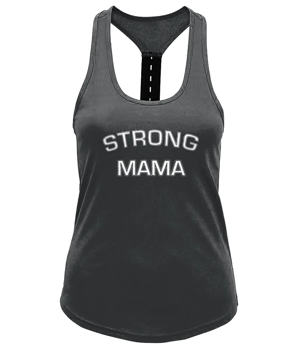 Strong Mama Ladies Performance Strap Back Gym Vest