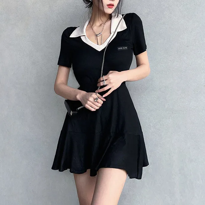 Such Cute Slim Polo Dress SD01785