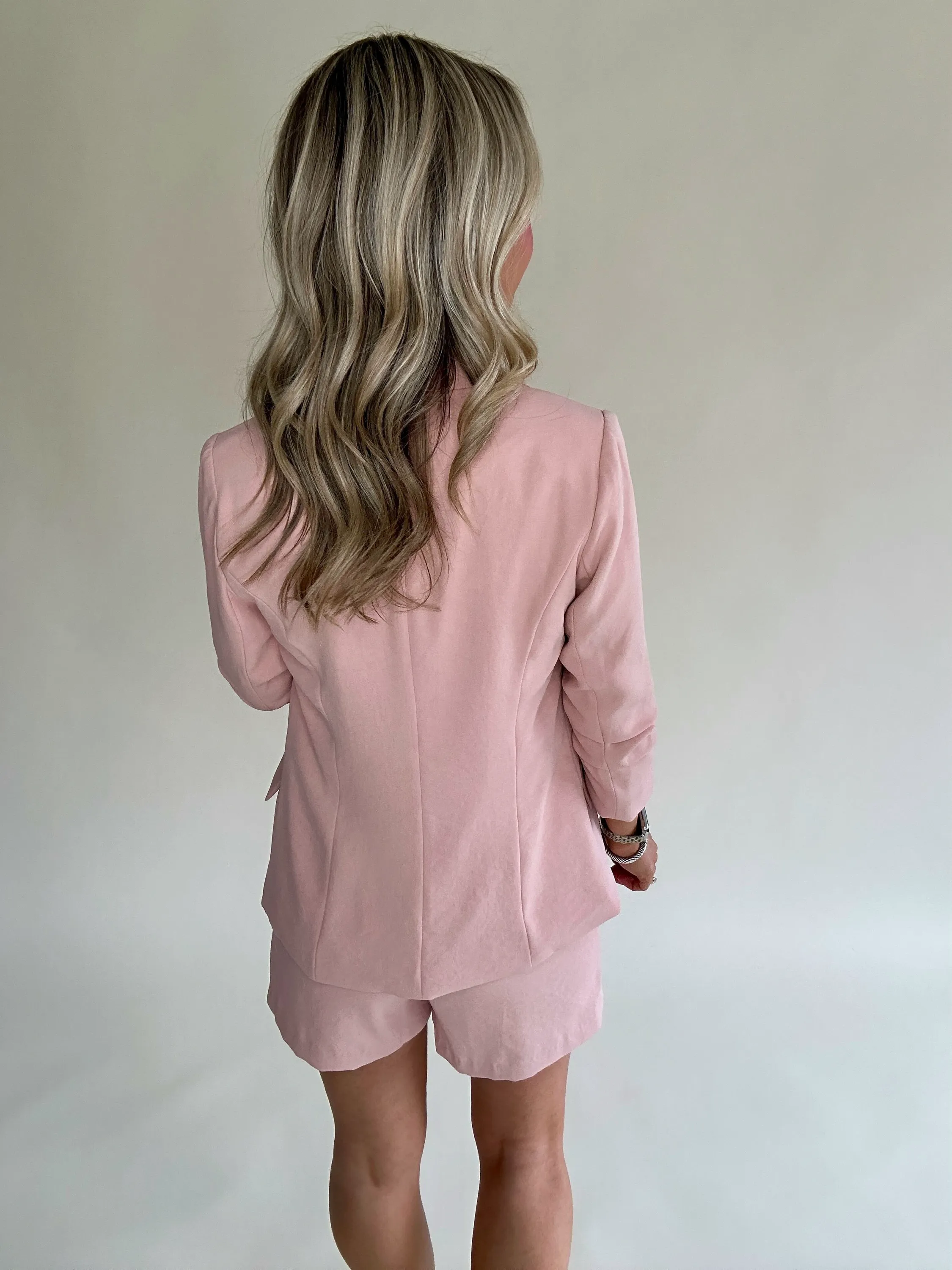 Suit and Score Blazer - Rose Cloud