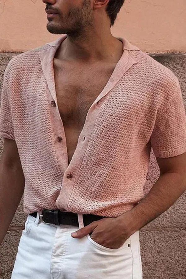 Summer Thin Loose Short-sleeved Knitted Sweater