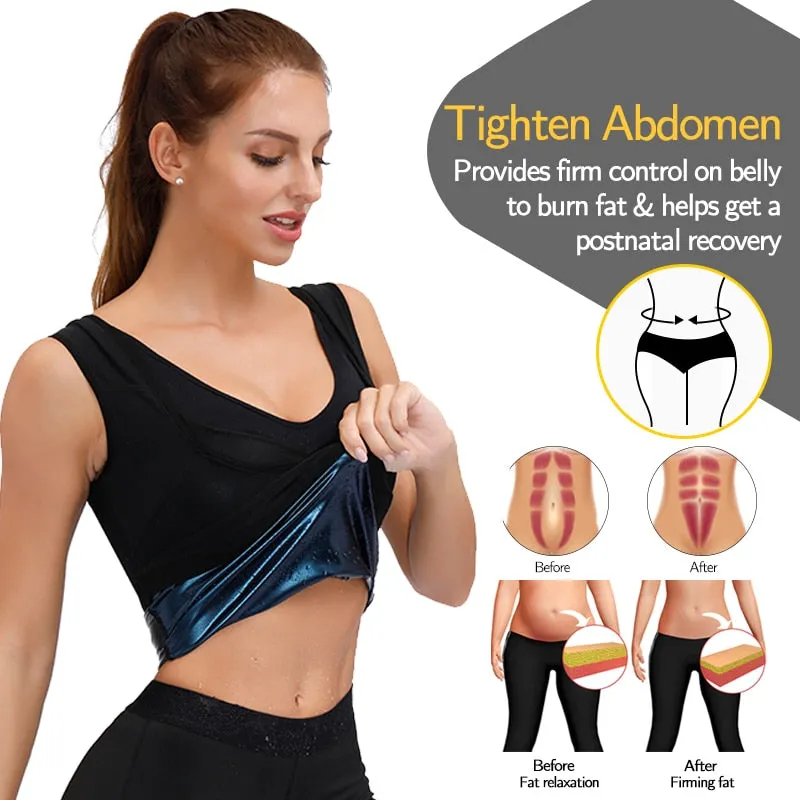 Sweat Sauna Body Shaper Waist Trainer Weight Loss Vest