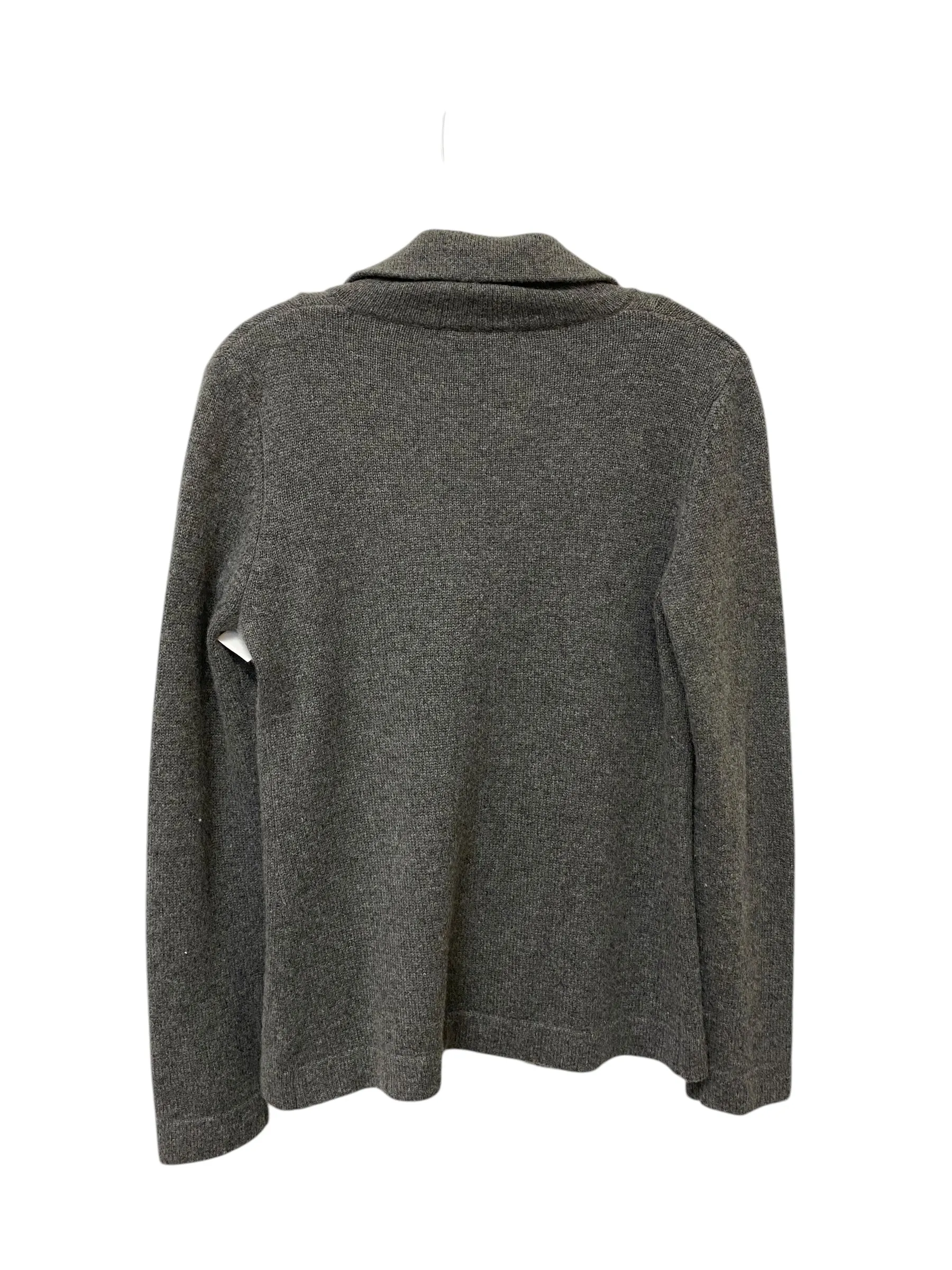 Sweater Cardigan Cashmere By Saks Fifth Avenue In Grey, Size: S