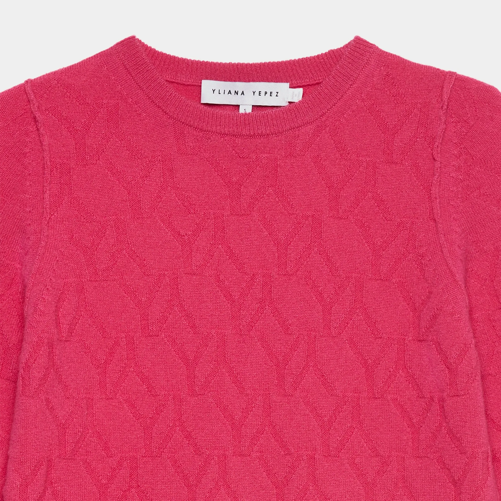 Sweater Cashmere Fuchsia YY Logomania