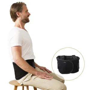Swedish Posture Stabilize Lower Back Support Corrector Belt (S) - Black