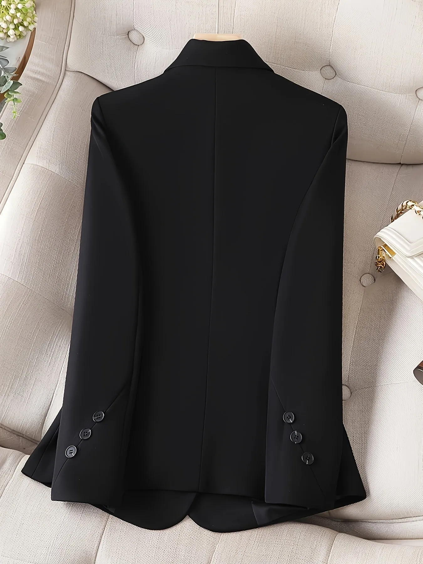TailorCraft™ | Women's Classic Single-Button Blazer | Tailored Fit, Lightweight Fabric & Versatile Style