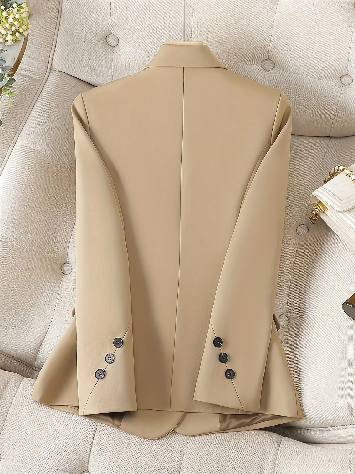 TailorCraft™ | Women's Classic Single-Button Blazer | Tailored Fit, Lightweight Fabric & Versatile Style