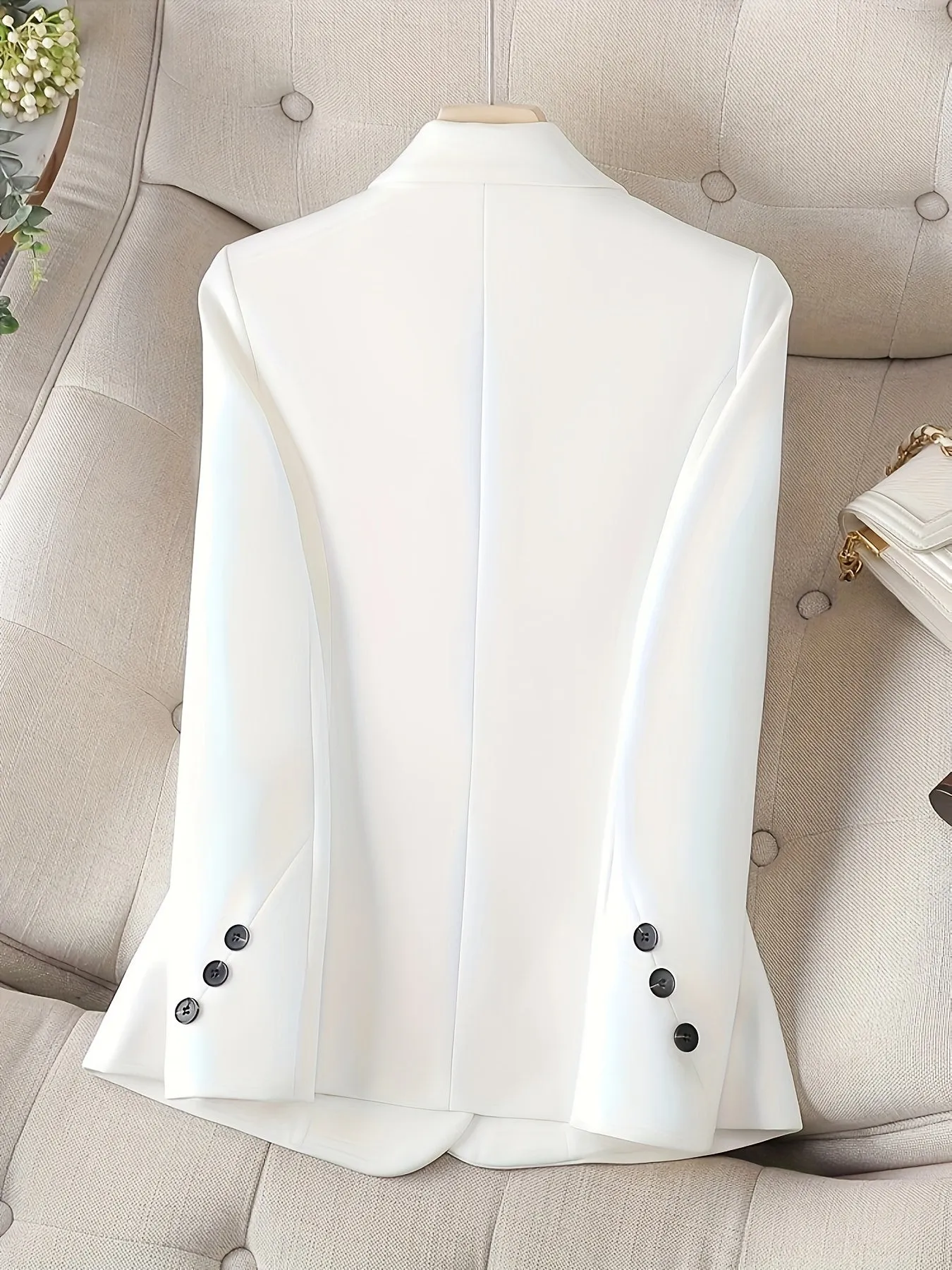 TailorCraft™ | Women's Classic Single-Button Blazer | Tailored Fit, Lightweight Fabric & Versatile Style