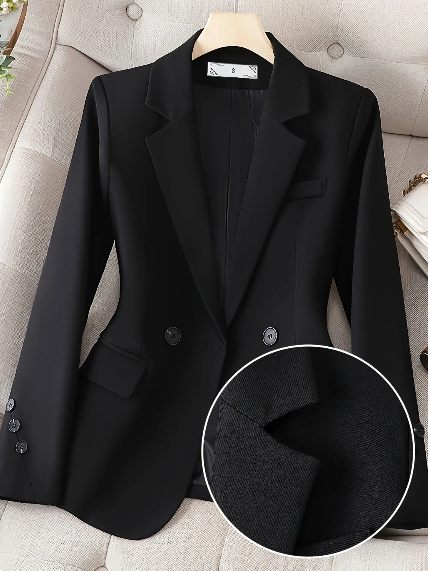 TailorCraft™ | Women's Classic Single-Button Blazer | Tailored Fit, Lightweight Fabric & Versatile Style