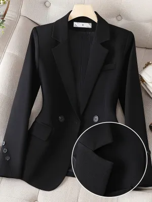 TailorCraft™ | Women's Classic Single-Button Blazer | Tailored Fit, Lightweight Fabric & Versatile Style