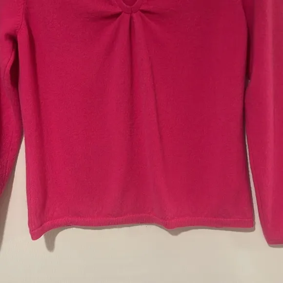 Talbots 100% Pure Cashmere Women’s V Neck Long Sleeve Sweater Size XL