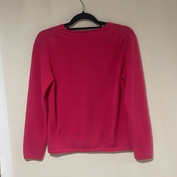 Talbots 100% Pure Cashmere Women’s V Neck Long Sleeve Sweater Size XL