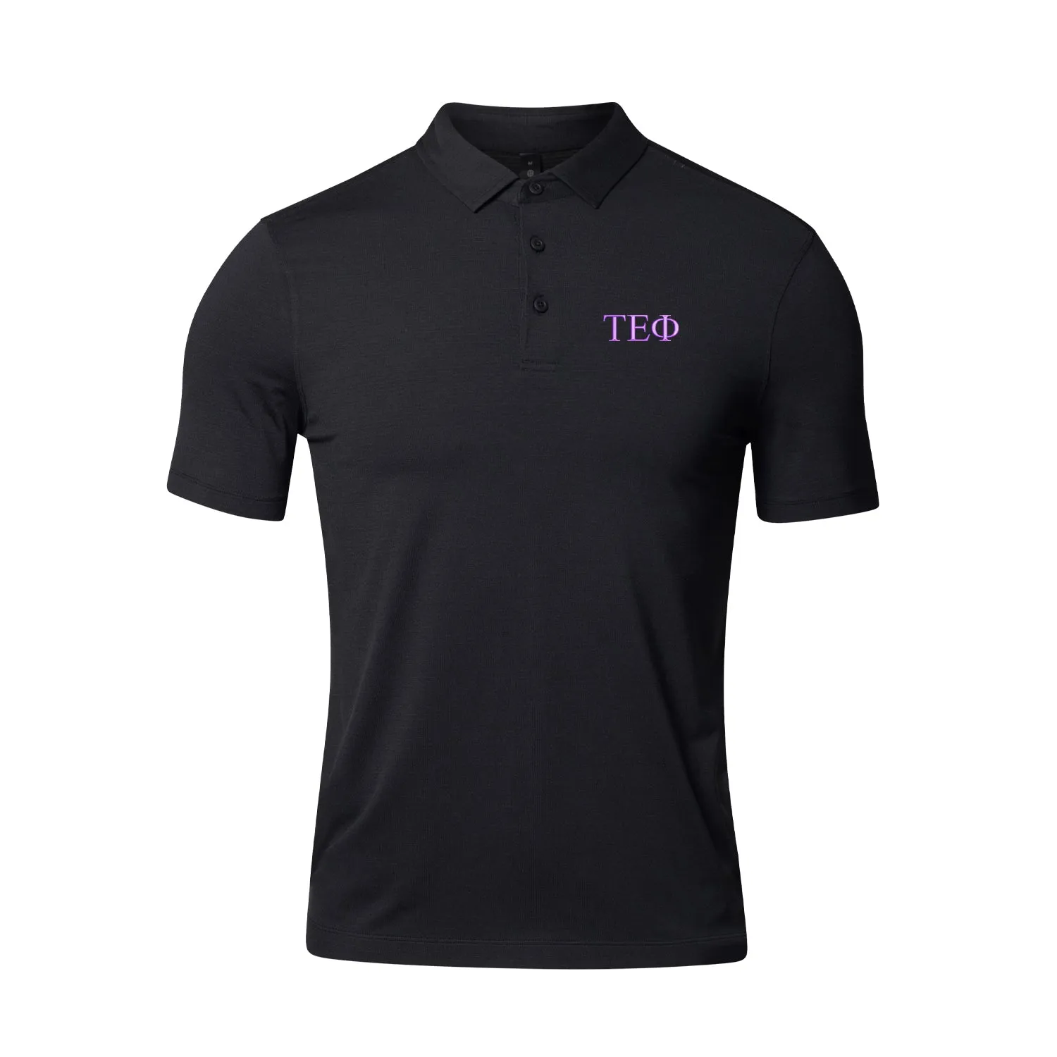 Tau Epsilon Phi lululemon Evolution Short-Sleeve Polo - Black