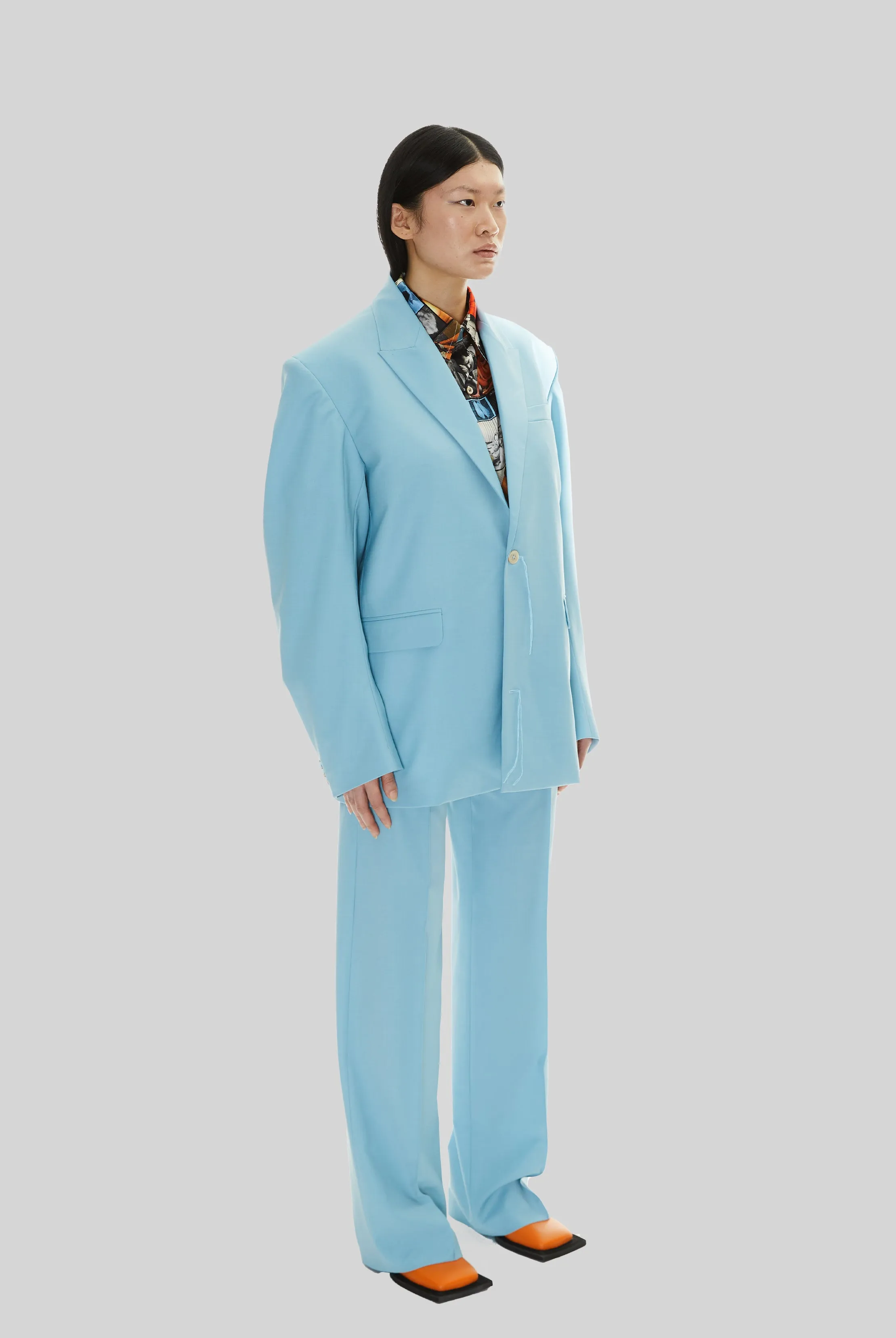 Tempre Suit Jacket in Office Blue