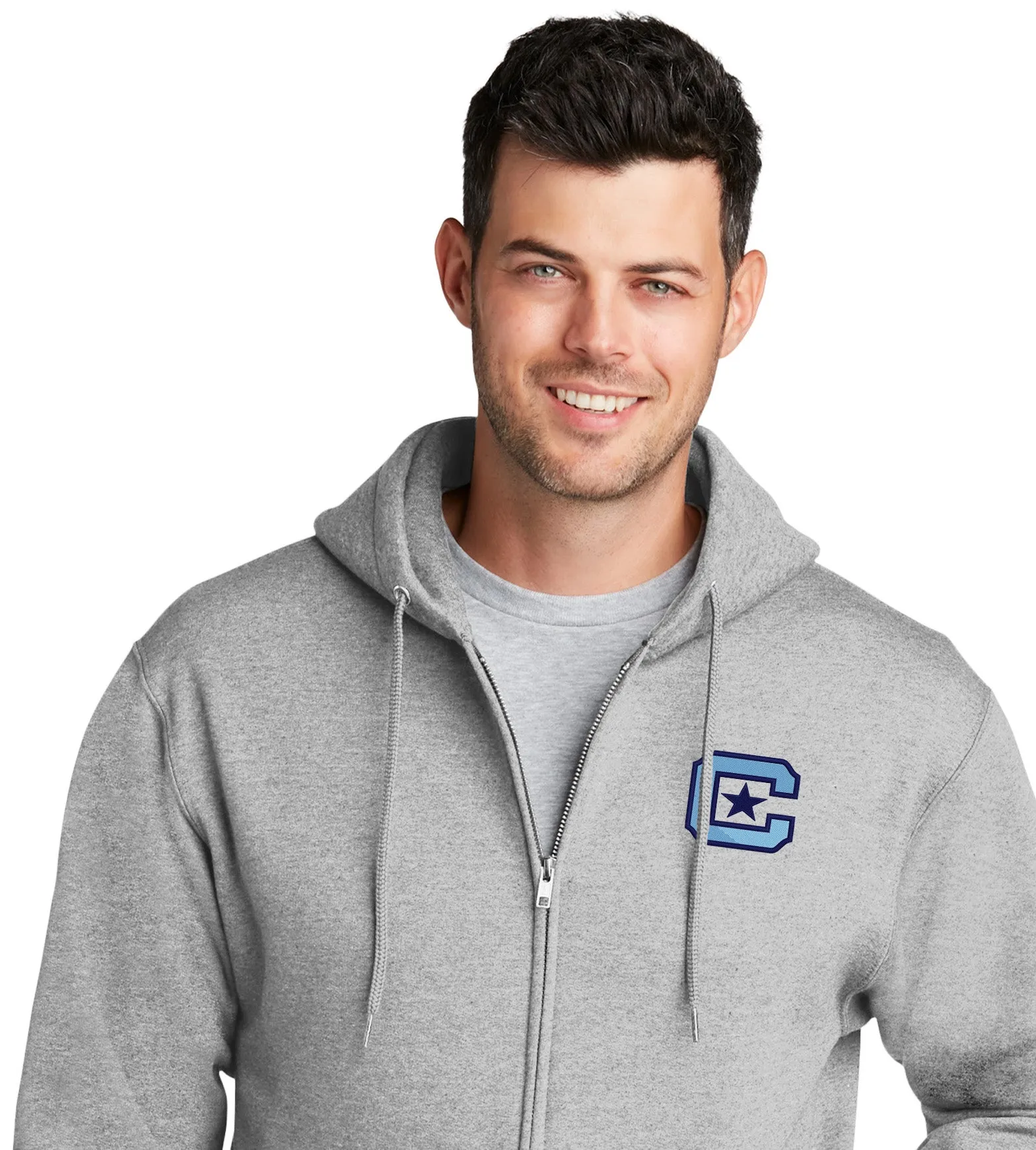 The Citadel Block C Core Fleece Full-Zip Hooded Sweatshirt