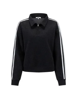 The Easy Zip Pullover - Black