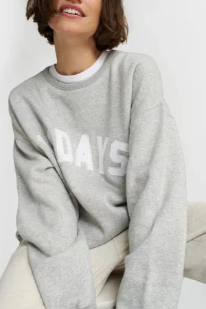 THE STATEMENT SWEATER - LIGHT GREY MELEE
