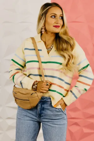 The Waylon Collar Striped Sweater