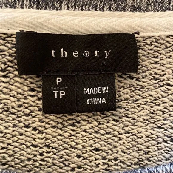 Theory Cotton Crewneck “Corbin B” Sweater sz XS