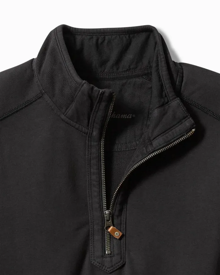 TOMMY BAHAMA- MEN’S BEN AND TERRY HALF ZIP SWEATSHIRT