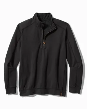 TOMMY BAHAMA- MEN’S BEN AND TERRY HALF ZIP SWEATSHIRT
