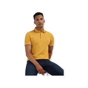 Tommy Hilfiger Short Sleeve Tipped Slim Fit Polo City Yellow