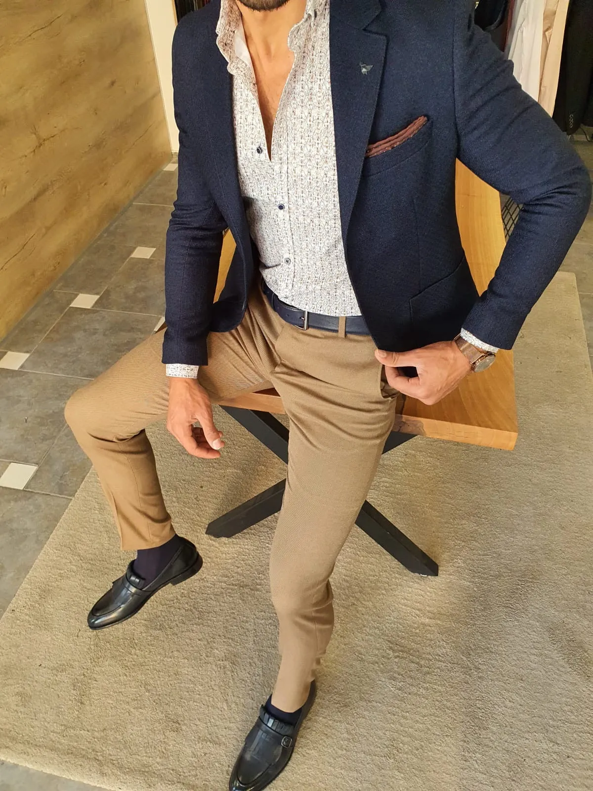 Torino Navy Blue Slim Fit Blazer: The Ultimate Versatile Jacket