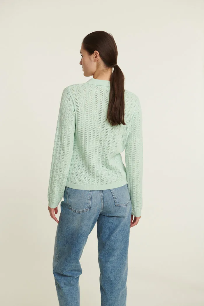 Tricia LS Polo - Gossamer Green
