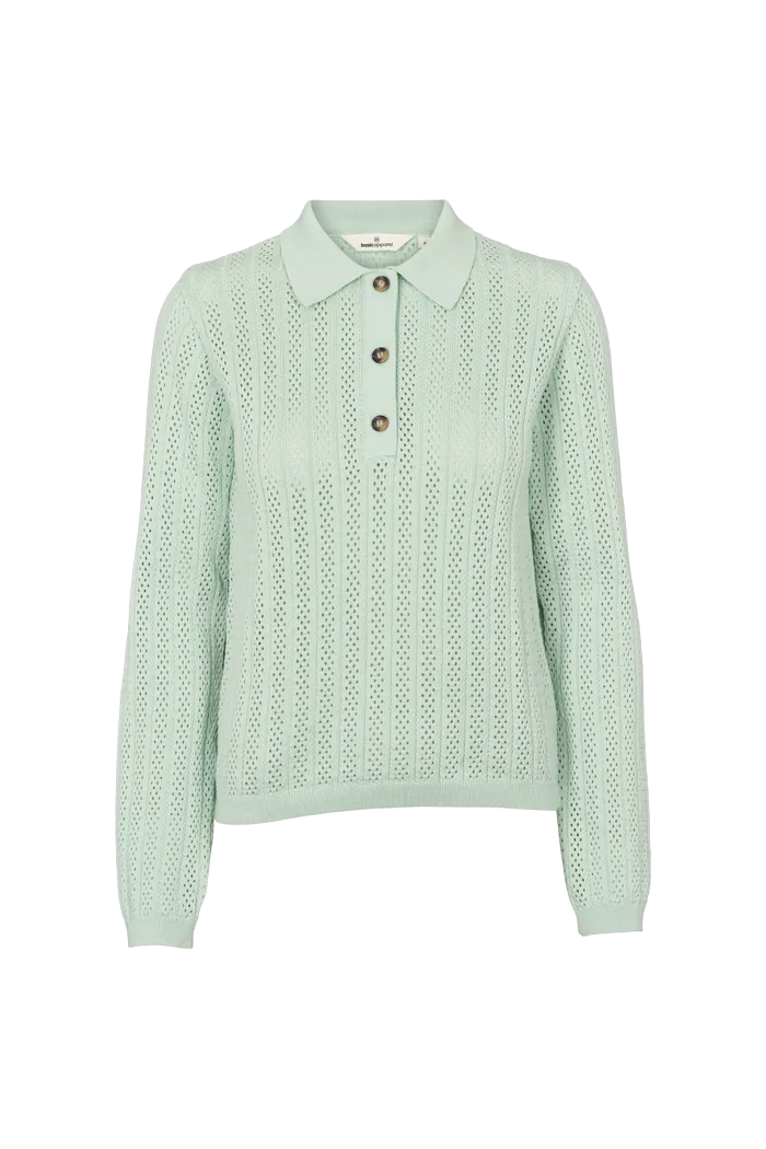 Tricia LS Polo - Gossamer Green