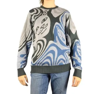 Trippy Psycadelic Rip N Dip Cat Sweater