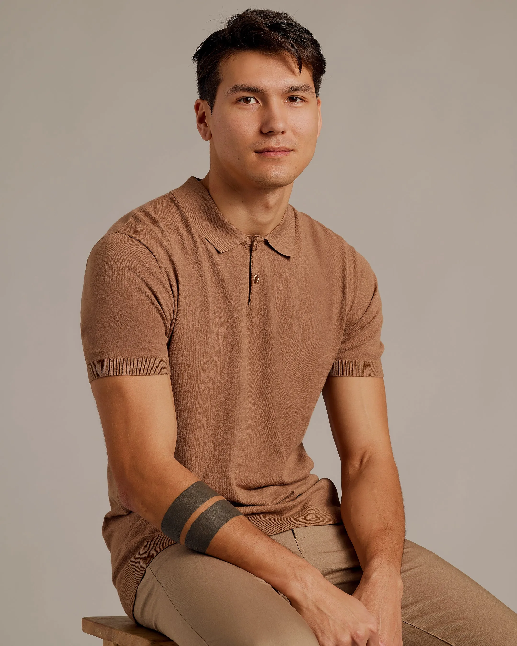 Truffle Short Sleeve Sweater Polo 2.0