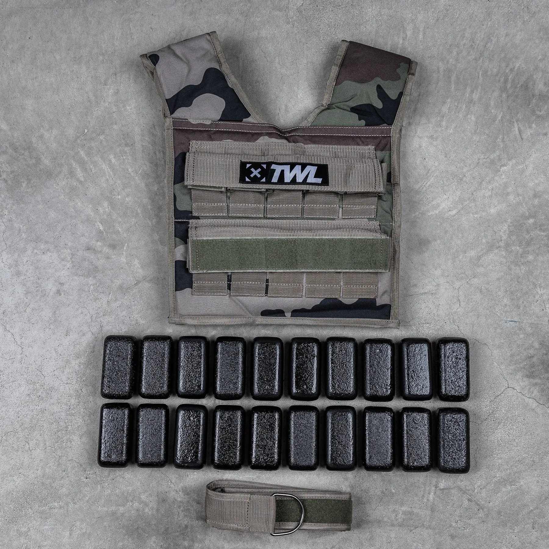 TWL - Weight Vest - 20Kg - Camo