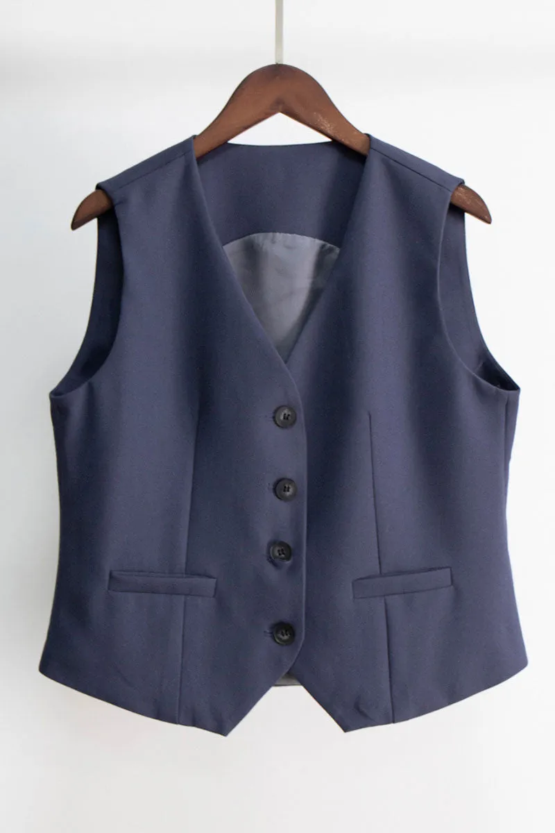 UJ0192 Vest Blazer and Pants Set